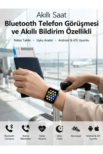 Dokunmatik Ekranı, Bluetooth Görüşme Desteği ve Akıllı Bildirim Özellikleriyle Teknolojiyi Bileğiniz