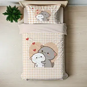 Dudu Budu Temalı Baskılı Tek Kişilik Nevresim Takımı