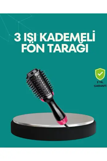 Kurutmalı Saç Şekillendirici Fönlü Fırça 1200 Watt Güç