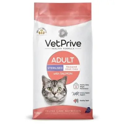 Vet Prive Somonlu Kısırlaştırılmış Kedi Maması 10kg