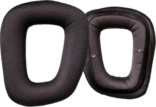 Logitech G430, G930, G35, F450, G432, G332 Uyumlu Kulaklık pedi süngeri, Kulak Kılıfları için Yedek Kulak Pedleri Kulaklık yastığı Earpad (Mesh Kumaş/Siyah)