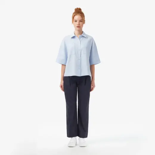 Kadın Regular Fit Koyu Gri Pantolon