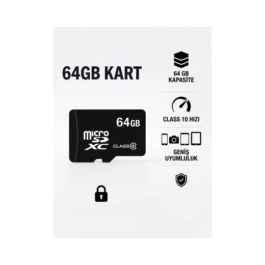 OEM 64 GB Micro Sd Kart- Telefon, Kamera & Tablet Uyumlu