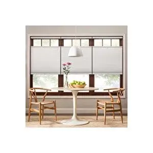 Kidmex Mavi Gri Plise Katlanır Cam Balkon Perdesi - Ofis Perdesi - Mutfak Perdesi - Plise Perde 60x100 cm