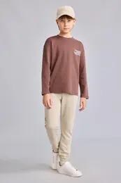 Oversize Baskılı Uzun Kol Tişört Erkek Çocuk 3