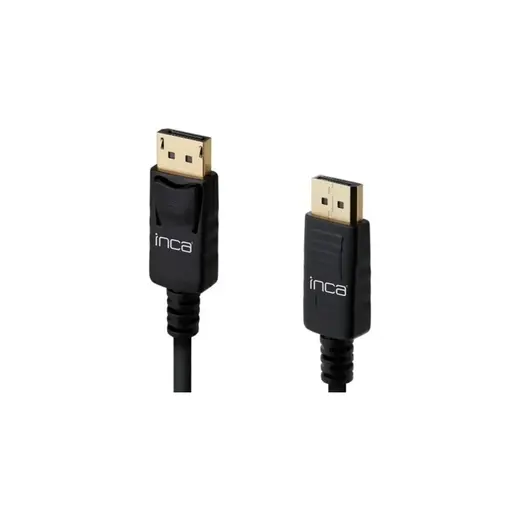 Inca IDPD-02TXA Display Port To Display Port 4K Altın Uçlu 2 Metre Kablo V2.0 Siyah Bağlantı Tipi Yüksek Kalite