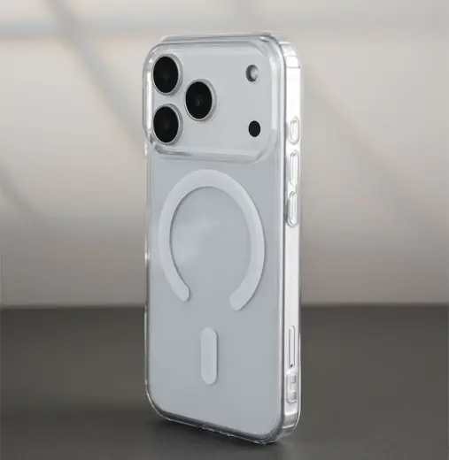 Jopus İphone 17 Pro Max Uyumlu Sararmaz Şeffaf Magsafe Kılıf Kristal Sert Mika Slim Kılıf Js-345 standart