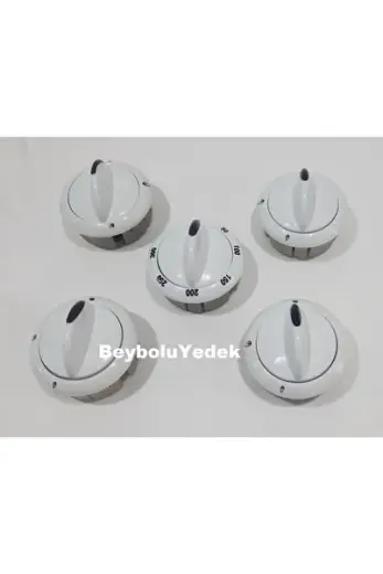 9311 Arçelik Fırın Ocak Düğme 5 Li Takım , Geçme Kısmı Dar