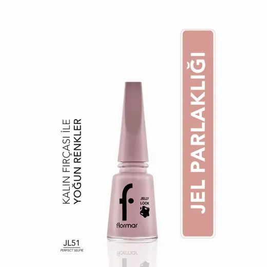 Flormar Jelly Look Yoğun Pigmentli ve Jel Görünümlü Oje JL51 Perfect Selfie