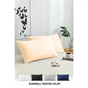 Vionel Home Pamuklu 2'li Yastık Kılıfı 50x70 Cm Düz Renk Bej