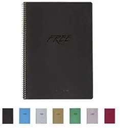 Free Platinum A4 80 Yaprak Düz Plastik Kapak Defter Keskin Color
