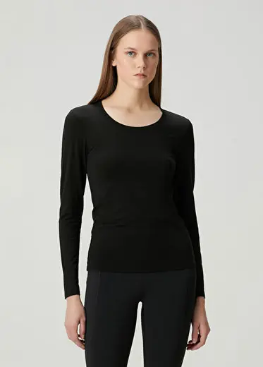 Siyah Uzun Kol T-shirt