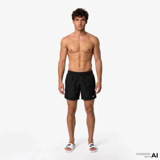 Nike Swim Breaker EssentialErkek Siyah Deniz Şortu