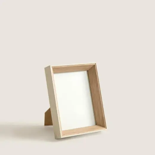 Depth Krem MDF Fotoğraf Çerçevesi Natural