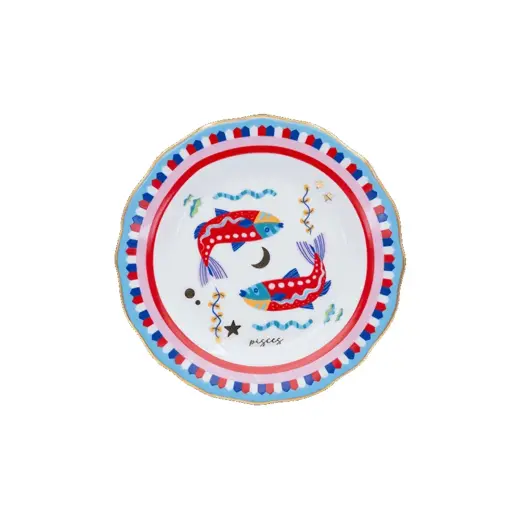 Baci Milano Zodiac Vibe Pasta Tabağı Balık Burcu 16 cm