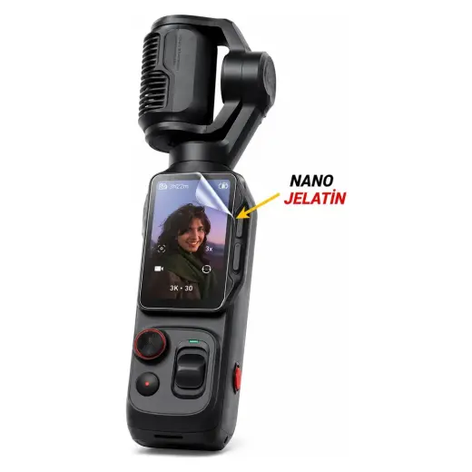 Rova INSTA360 Luna Ultra Uyumlu 3 Adet Şeffaf Ekran Koruyucu Nano Jelatin