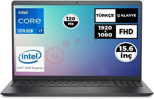 Dell Vostro 3530 i7-1355U 32 GB 1 TB SSD 15.6 FHD 120Hz Windows 11 Pro Laptop N1601PVNB3530U 014