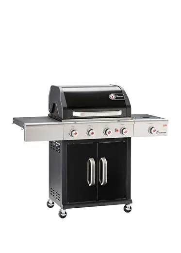 Triton Maxx 4.1 Outdoor Siyah Gazlı Barbekü