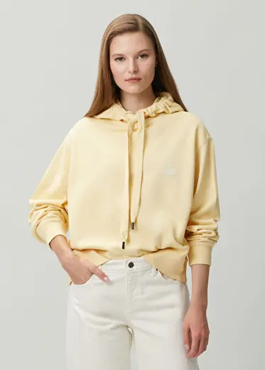 Salmy Açık Sarı Kapüşonlu Sweatshirt
