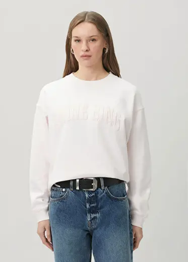 Spencer Açık Pembe Logolu Sweatshirt