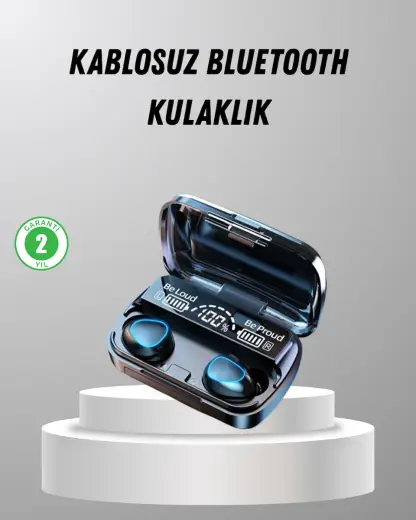TWS Kablosuz Kulaklık Şarj Kutulu 20 Saat Kullanım Konforlu