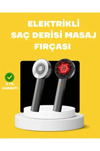LED teknolojili elektrikli saç masaj fırçası, mikro akımlı güzellik cihazı