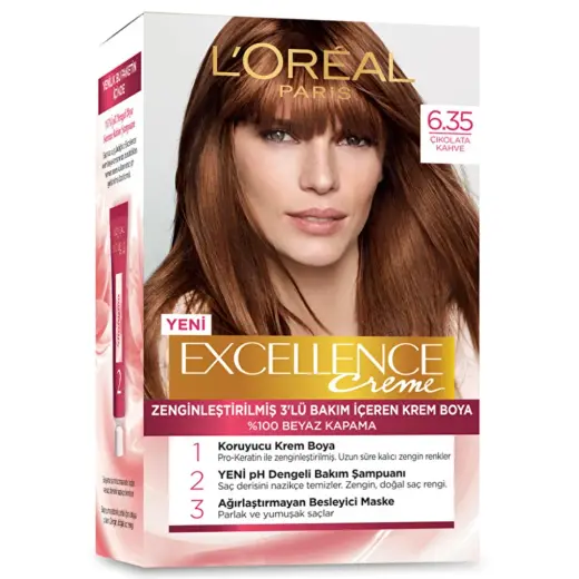Loreal Paris Excellence Creme Saç Boyası - 6.35 Çikolata Kahve