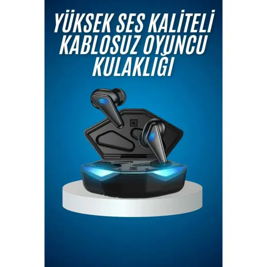 GIGA Bluetooth Kulaklık Oyuncu Kulaklığı Rgb Işıklı Oyunlarda Düşük Gecikme