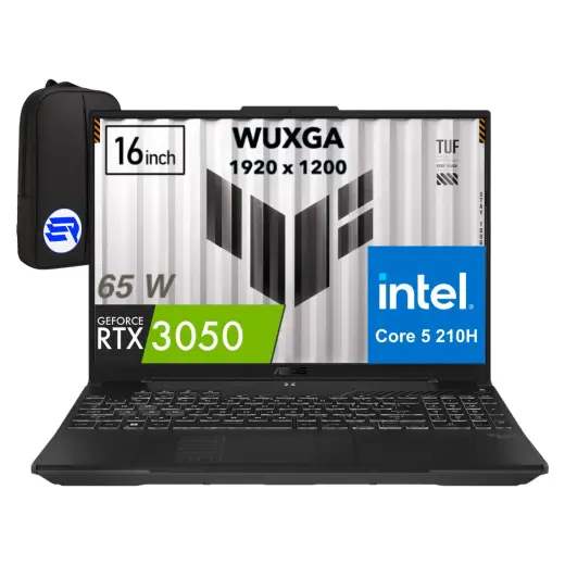 Asus Tuf Gaming F16 FX607VJ-RL033EP5 Intel Core 5-210H 32 GB 1 tb SSD RTX3050 6 gb 16 Inç Full Hd+ 144Hz + Elektropasaj Çanta