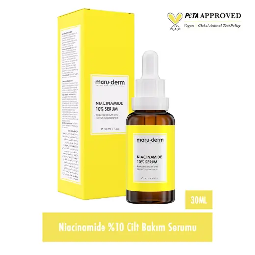 Maruderm Niacinamide %10 + Hyalüronik Asit + Panthenol Cilt Bakım Serumu 30 ml