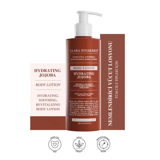 Clara Hygienics Hydrating Jojoba Nemlendirici Günlük Vücut Losyonu 200 ml