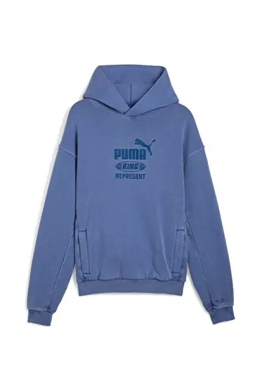 Represent Blue Dusk Kapüşonlu Erkek Sweatshirt