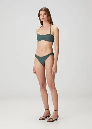 Koyu Yeşil Hipster Bikini Altı