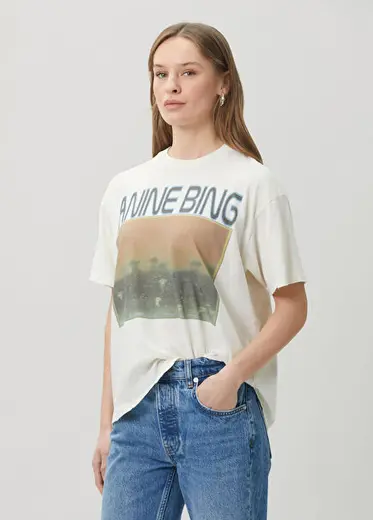 Cade Mushrooms Kırık Beyaz Baskılı T-shirt