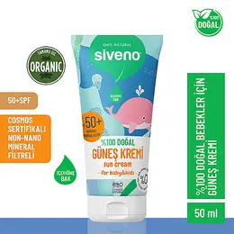 Siveno Bebekler için Doğal Güneş Kremi Spf50+ 50 ml 2