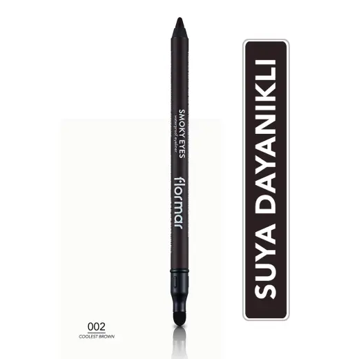 Flormar Smoky Eyes Suya Dayanıklı Mat Göz Kalemi 002 Coolest Brown
