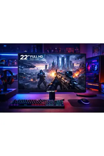 apx-nws22 22" Led 1080p Vga+Hdmi+Ses Monitor