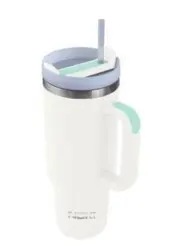 Noki T-0137 Tumbler Pipetli Çelik Termos Bardak Yedek Kapaklı 1200Ml Beyaz