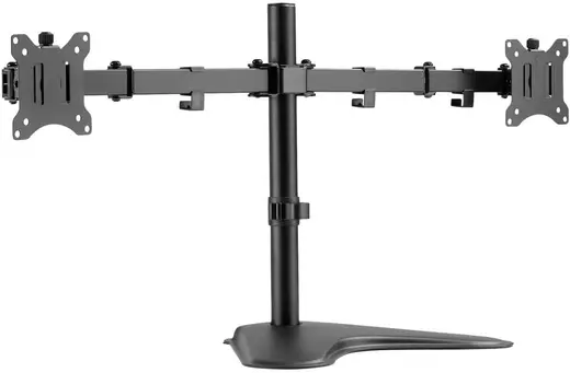DIGITUS Monitör tutucu - ayak - 2 monitör - 32 inçe kadar - 2X 8 kg'a kadar - VESA 75x75, 100x100 - siyah