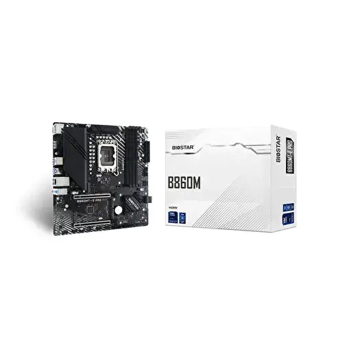 Biostar B860MT-E PRO DDR5 8000MHz 1851p mATX Anakart