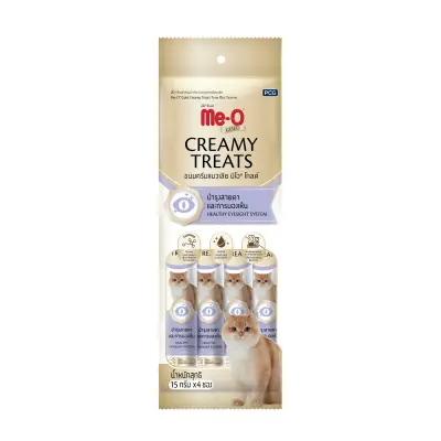 Me-O Gold Ton Balıklı ve Taurinli Krema Kedi Ödül Maması 15gr (4'lü)