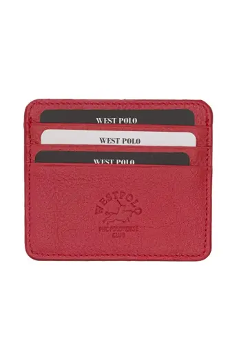 WEST POLO 49 HAKİKİ DERİ UNISEX KARTLIK GÜLKURUSU