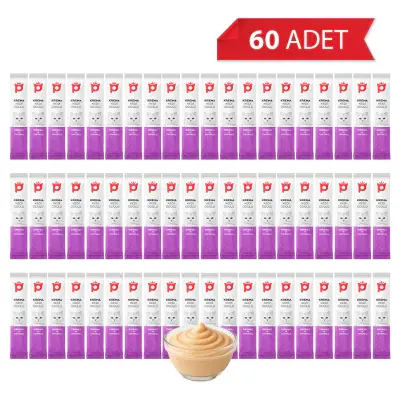 Petlebi Ördekli ve Tavuklu Krema Kedi Ödül Maması 14gr (60 Adet)