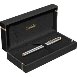 Scrikss Roller Kalem 722W Balıksırtı Gold Krom