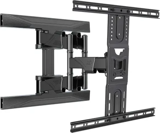 NB North Bayou TV Duvara Montaj Döner TV Braketi 45-75 Düz Ekran TV VESA için Tam Hareket 600x400mm'ye Kadar Yük Kapasitesi to100 lbs(45kg)
