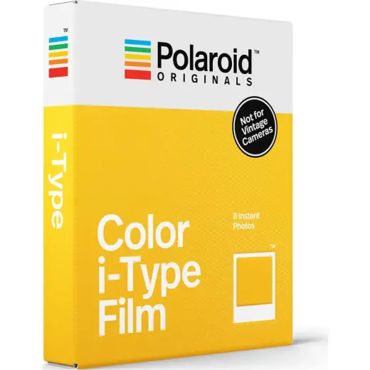 Polaroid Color I-Type Uyumlu 8'li Film 2023 Tarihli OneStep 2 ve Polaroid Now ile Uyumlu