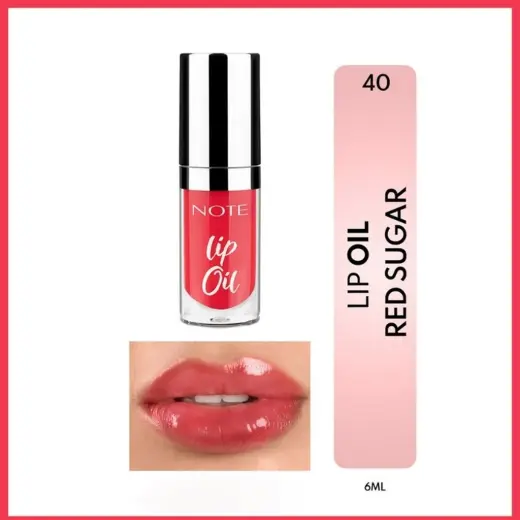 Note Lip Oil 40 Sugar Red