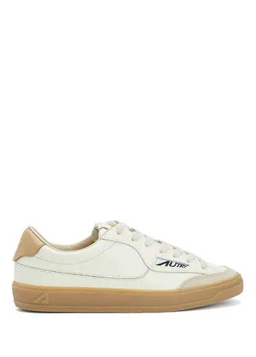 Medalist Krem Kadın Deri Sneaker