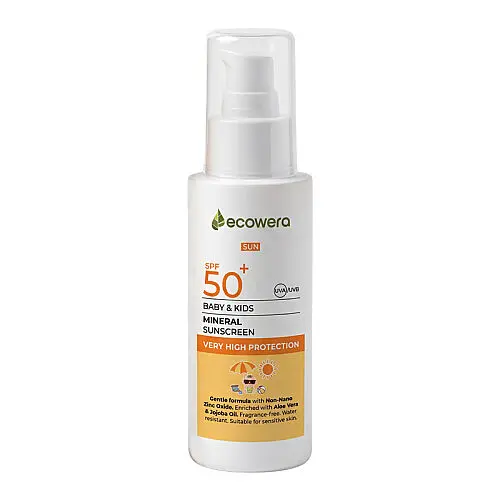 Ecowera Çocuklara Özel Mineral Güneş Kremi Spf50+ 100ml