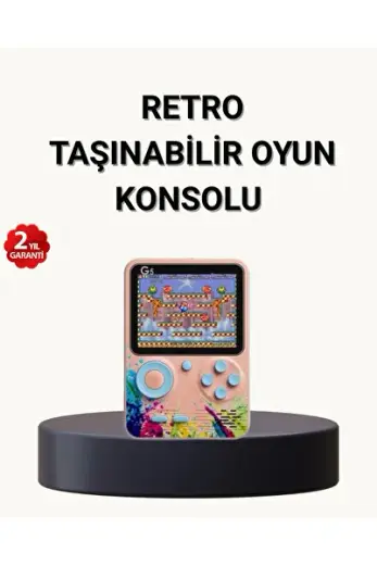 500 Klasik Oyunlu Retro Oyun Konsolu Taşınabilir ve TV Bağlantılı - Lisinya